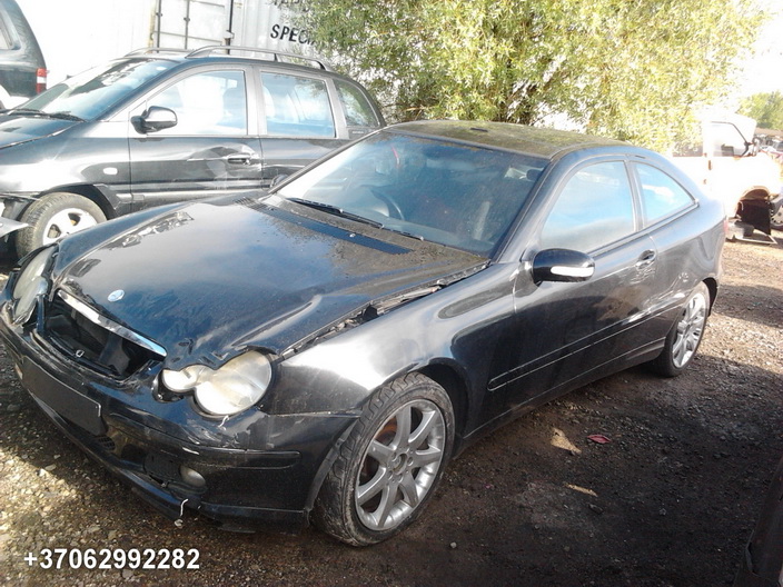 Used Car Parts Mercedes-Benz C-CLASS 2002 1.8 Mechanical Coupe 2/3 d. Black 2013-8-20